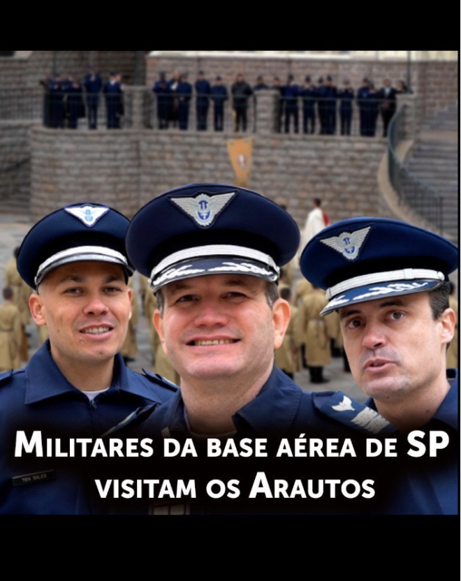 padrehamilton's tweet photo. Militares da base aérea de São Paulo visitam os Arautos do Evangelho.

https://t.co/yqirj6vM6P

#ArautosdoEvangelho #Alardo #Militares #Areonáutica https://t.co/5PjobRW205