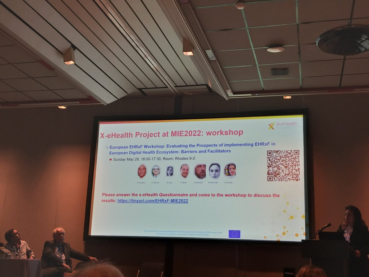 Cross-border digital health services are also part of #efmi's activities, through the @x_ehealth project. Interesting workshops coming up on Sunday and Monday #MIE2022