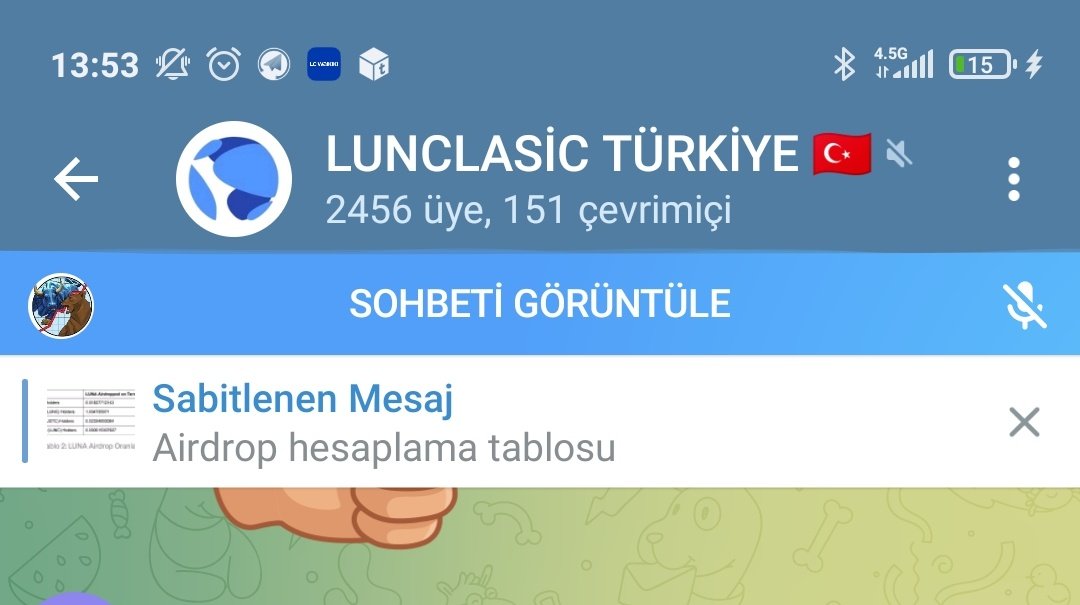 #LUNC Sesli sohbet aktif telegram kanalında

t.me/LunaclasicTurk…