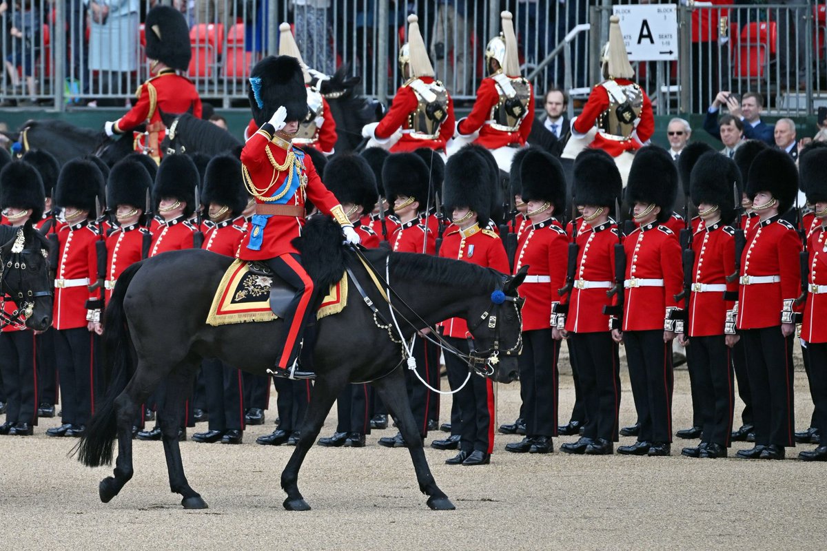 kates_rangers's tweet image. Prince William The Duke of Cambridge at Colonel's Review, in preparation for his Irish Guards Trooping The Colour. #PlatinumJubilee #TroopingTheColour