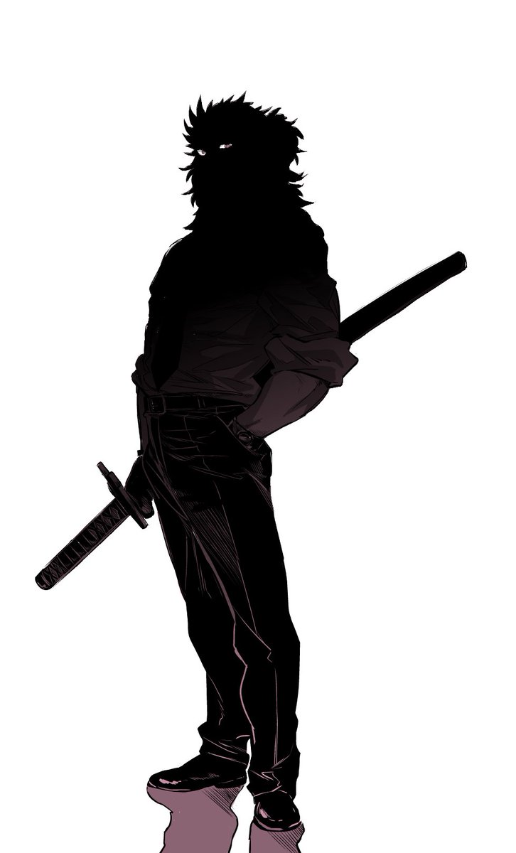 シルエットかっこいいな ぼおどん 鬼 のイラスト