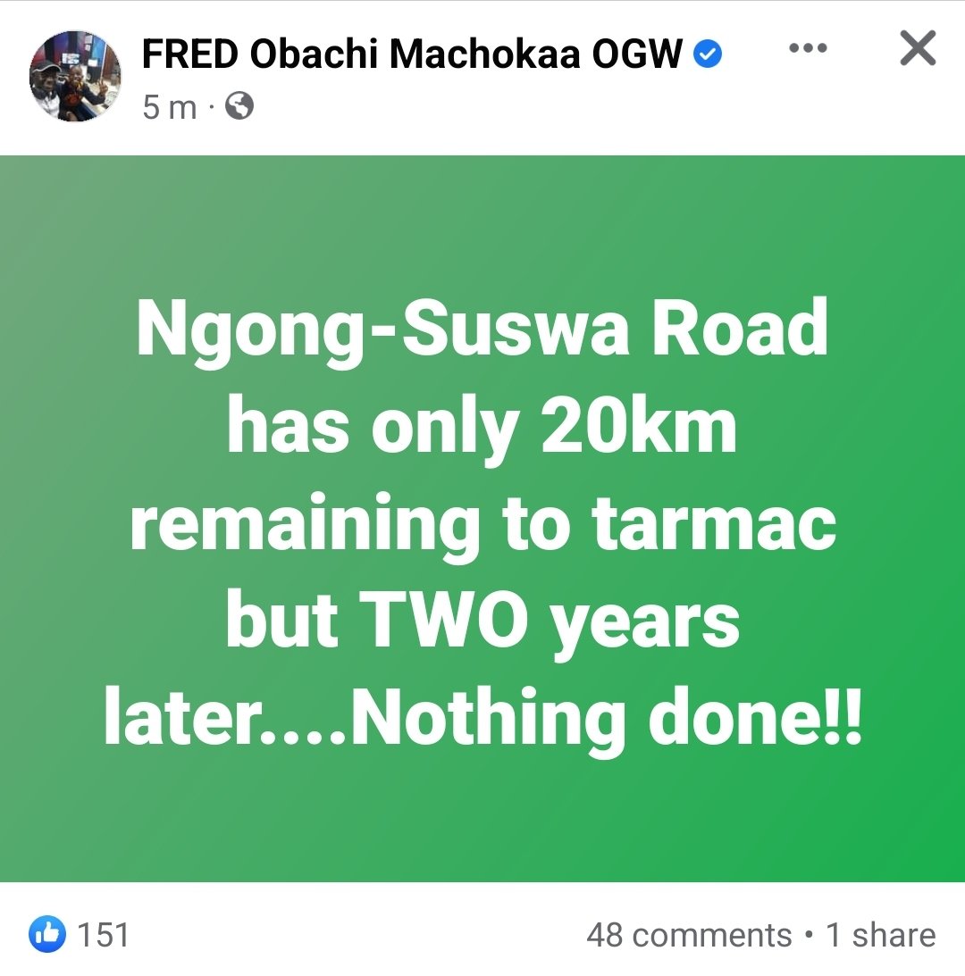 Ma3Route Counties (@ma3routecounty) on Twitter photo 13:59 <a href="/FredMatiangi/">Dr. Fred Matiangi, EGH, PhD, HSC</a> @JamesMacharia_ This is the best solution to the constant gridlock at Mai Mahiu. Imagine all the vehicles heading to Kisii, sotik, bomet, Narok, migori using this route. We need an explanat ma3route.com/update/1059137 via <a href="/jaco78/">Jackson Omari</a> 13:59 <a href="/FredMatiangi/">Dr. Fred Matiangi, EGH, PhD, HSC</a> @JamesMacharia_ This is the best solution to the constant gridlock at Mai Mahiu. Imagine all the vehicles heading to Kisii, sotik, bomet, Narok, migori using this route. We need an explanat ma3route.com/update/1059137 via <a href="/jaco78/">Jackson Omari</a>