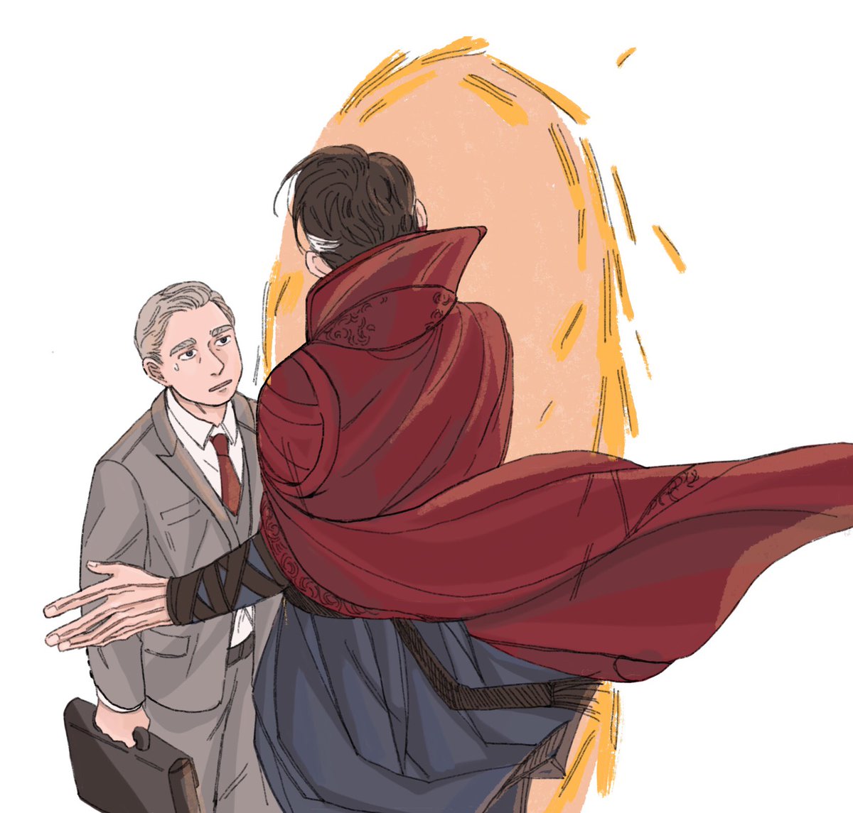 닥스로스 낙서
로스 : 스티븐, 여기 회사야...