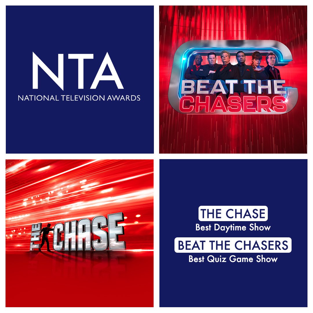 #TheChase and #BeatTheChasers are longlsited for the NTAs. Voting is now open and closes at 11 pm on Monday 6th June.
The link to vote is: bit.ly/TheChaseAndBea…