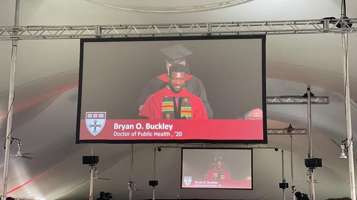 bryanobuckley's tweet photo. Dr. Bryan O. Buckley (officially 2 years later). #covidgraduation2020 #graduatingagain #hooded #blackexcellenceβπΎ #DrBuckley https://t.co/sYTjJYwQhf