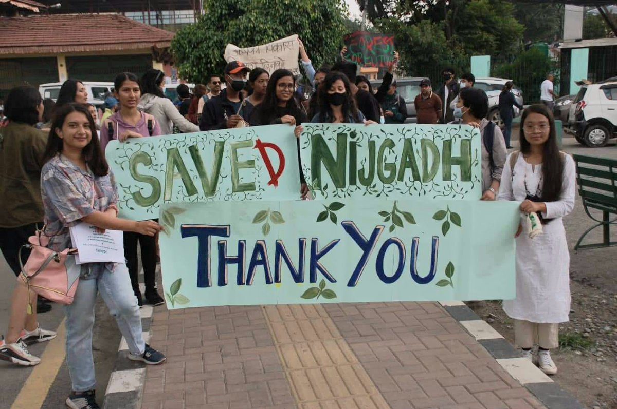 KCShreya1's tweet photo. Our generation has saved the last remaining pristine forest of Nepal🌳🍀🐵🐘🐾🕊️🐛
Nijgadh has been saved. Thank you Supreme Court.🙏

The notion that nature must be destroyed to develop is based upon colonial development practices. https://t.co/jKVNhCKSOX