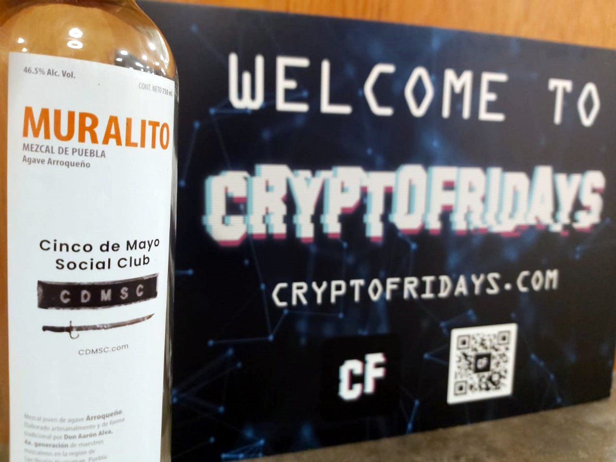 CincodeMayoSC's tweet photo. Celebrating #NFTs w/ @CryptoFridaysLA in LA, California, with a crypto class, conference and networking.

Thanks for hosting the First Cinco de Mayo Nation mission in LA, with authentic #Mezcal 🇲🇽 from @muralpoblanos.

@MetaRacerX @mrpeepworld @tanidesigner  @tzutse_yu @poapxyz https://t.co/wNPVvP1Xp5