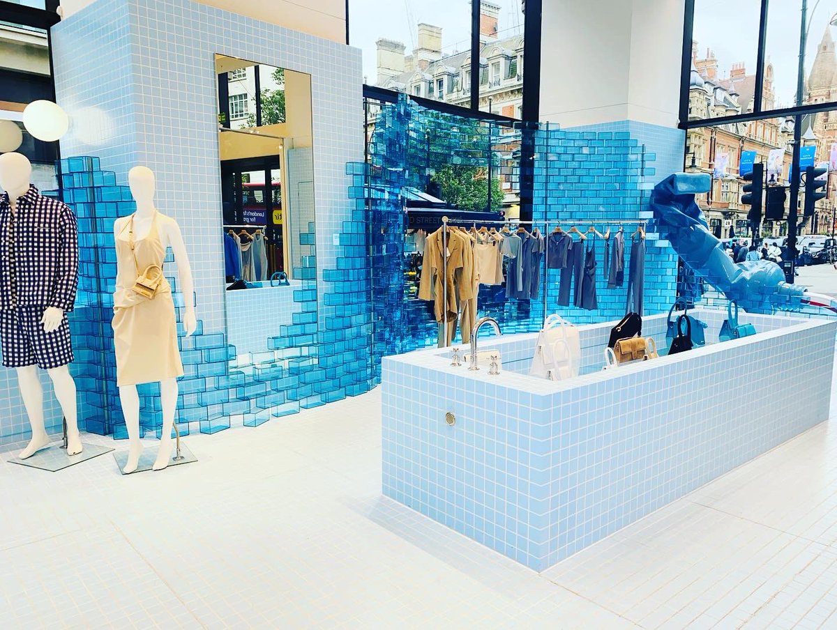 Loved visiting the inspiring <a href="/Jacquemus/">JACQUEMUS</a> Pop Up Concepts <a href="/Selfridges/">Selfridges</a> A brilliant example of a Retailer creating a true sensory shopping experience for the customer. 
The 24 hour vending concept,selling only blue <a href="/jacquemus/">JACQUEMUS</a> merchandise,Le Vestiaire and the famous corner shop💙
