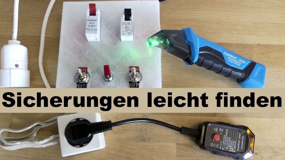 HIZ_InVideo's tweet image. Mit dem #FuseFindewr oder #Sicherungsfinder #Peaktech #3433 kann man ganz einfach die zu einer #Steckdose gehörende #Sicherung im #Sicherungskasten lokalisieren. - #HIZ388
Das Video auf #YouTube: 
youtu.be/d2qYBC4EPM0