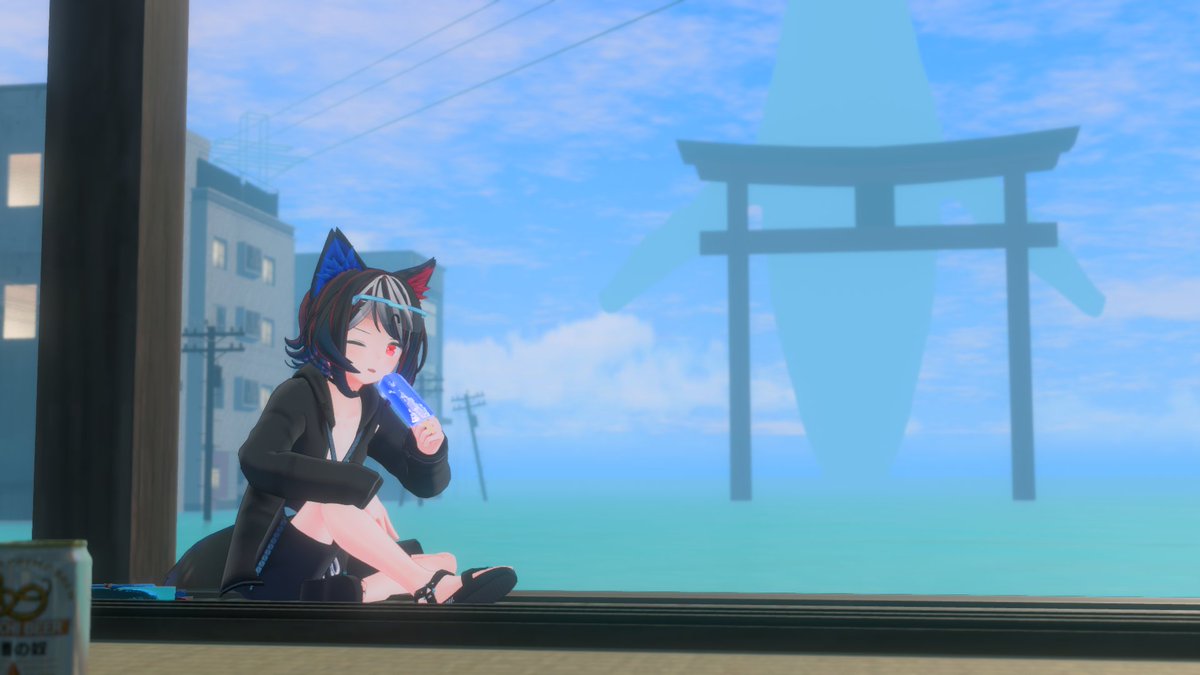 KiroOkami_VRC's tweet photo. A nice, cold treat under a hot Sun.
#NostalgicSummer https://t.co/74dCds2pYz