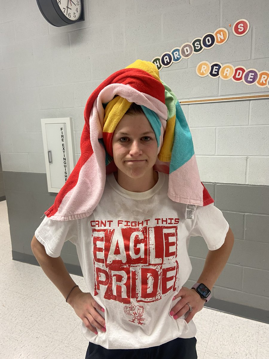 Students got to pie me in the face for mastering their x12s facts! Was it messy? Yes. Was it worth it to see their excitement? Absolutely! 🤣 Super proud of them! <a href="/EaglesatHES/">Holliday Elementary</a> <a href="/HollidayISD/">Holliday ISD</a>