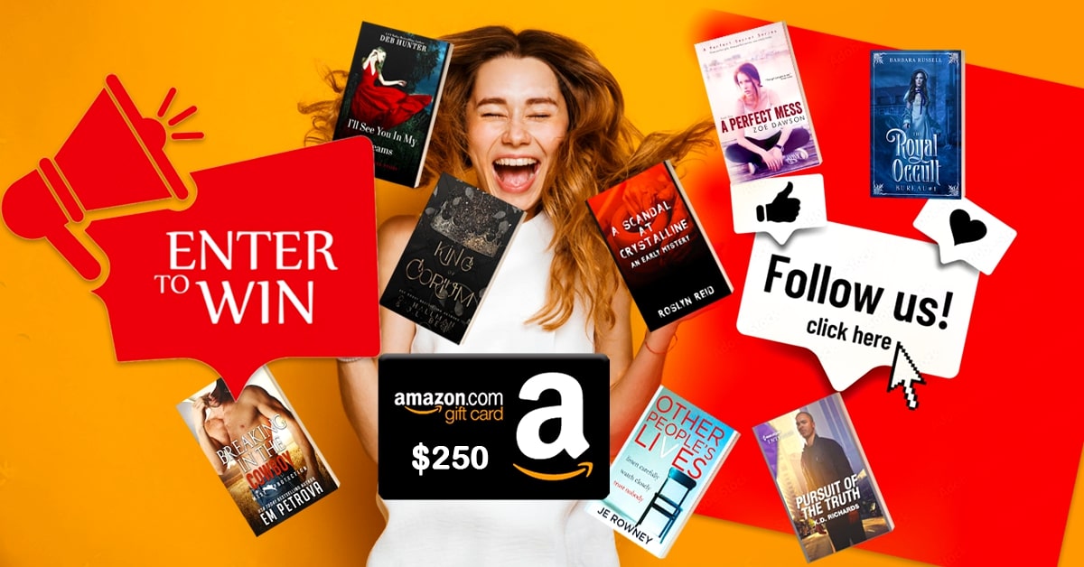 book_throne's tweet image. 📣🎁ENTER TO WIN🎁
⚡️💥We're giving away a $250 Amazon Gift Card.⚡️💥 For your chance to win, please follow our authors on their social media platforms.
bookthrone.com/may-social-med…