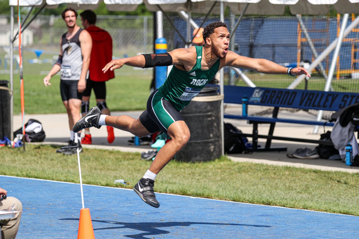 Rock_Athletics's tweet photo. MT&amp;F: 🚨ALL-AMERICAN ALERT!🚨 Dalton Anderson kicks us off today with a first team All-America honor and an eighth place finish in the javelin at the National Championships. Dalton threw 64.45 meters for his second career All-America honor and first at the Division II level. https://t.co/eodqDYPNRU