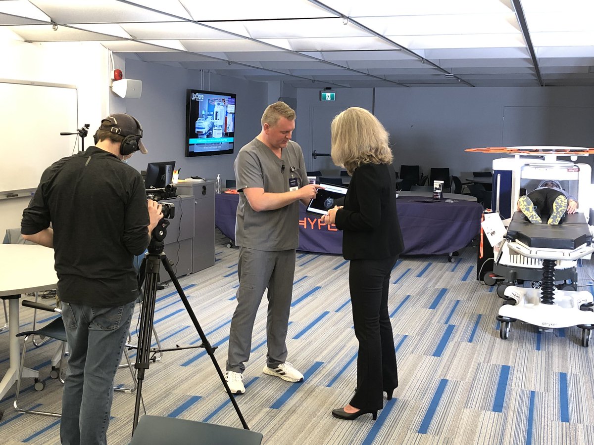 UpCarepartners's tweet photo. 🎬📽 Behind The Scene. 
Filming crew on set at @KingstonHSC @queensu 
@Hyperfine #Swoop
#canada #mri #neuroimaging #ParadigmShift #nowaittime https://t.co/NjEPCPMCor