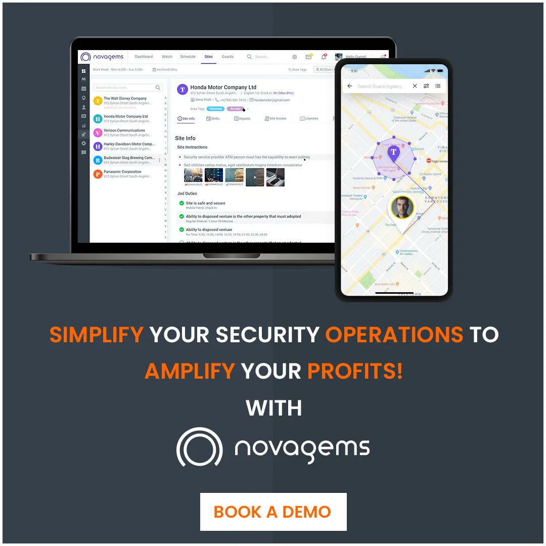 NovagemsInc's tweet image. The company that wants to stay competitive today is having to make a large investment in technology, which is necessary to offer more services to demanding customers. See how our #securitymanagementsystem can give your organization the edge it needs. Visit buff.ly/3oOCEzZ