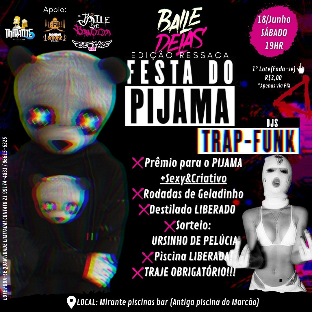 BaileDelas's tweet photo. E segue o Baile Delas. A única regra é vir de pijama 🙅🏻‍♀️🔥🥱🙈 https://t.co/APVC7RwaOw