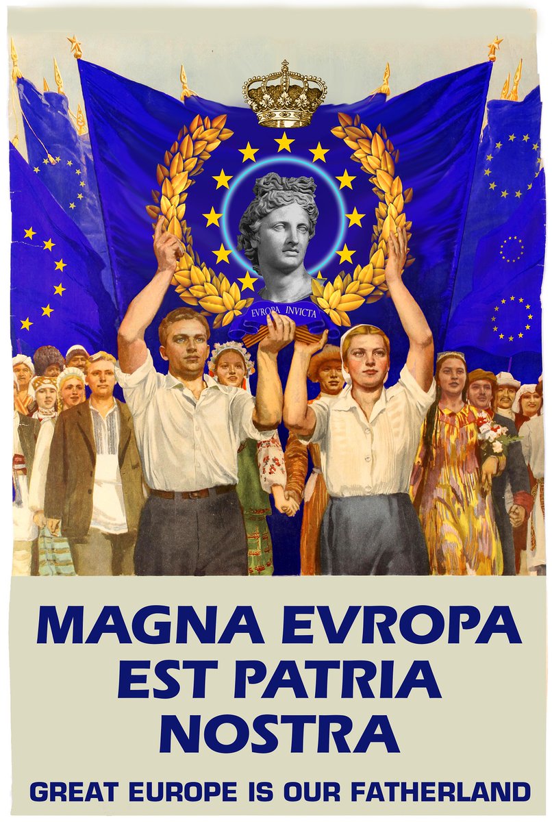EuropaAdAstra's tweet photo. This European hegemon defends and nurtures the European soil, the homelands of the European peoples. Here, an intra-European multipolarity, each European people having their own soil and ethnos at their command, is realized. Not one ruling over the other, but all working together https://t.co/PqtuXv1KLx