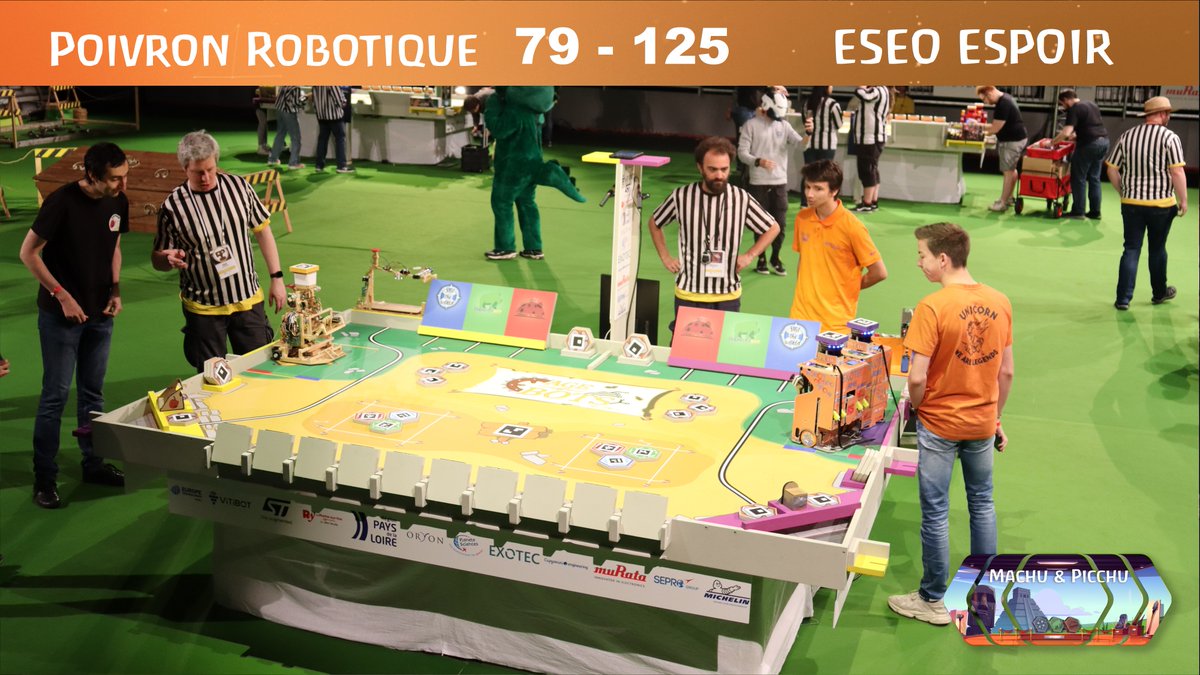 ESEORobot's tweet photo. Victoire 125 à 79 contre Poivron robotique pour le dernier match de série de notre équipe espoir.
Bravo à eux pour leur beau robot ! 🤖 https://t.co/BEGXDBwEdC