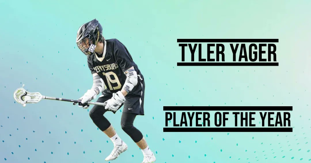 Congratulations to Tyler Yager of @pburgboyslax on earning the Northern Lakes League Player of the Year award! #thePLGdifference