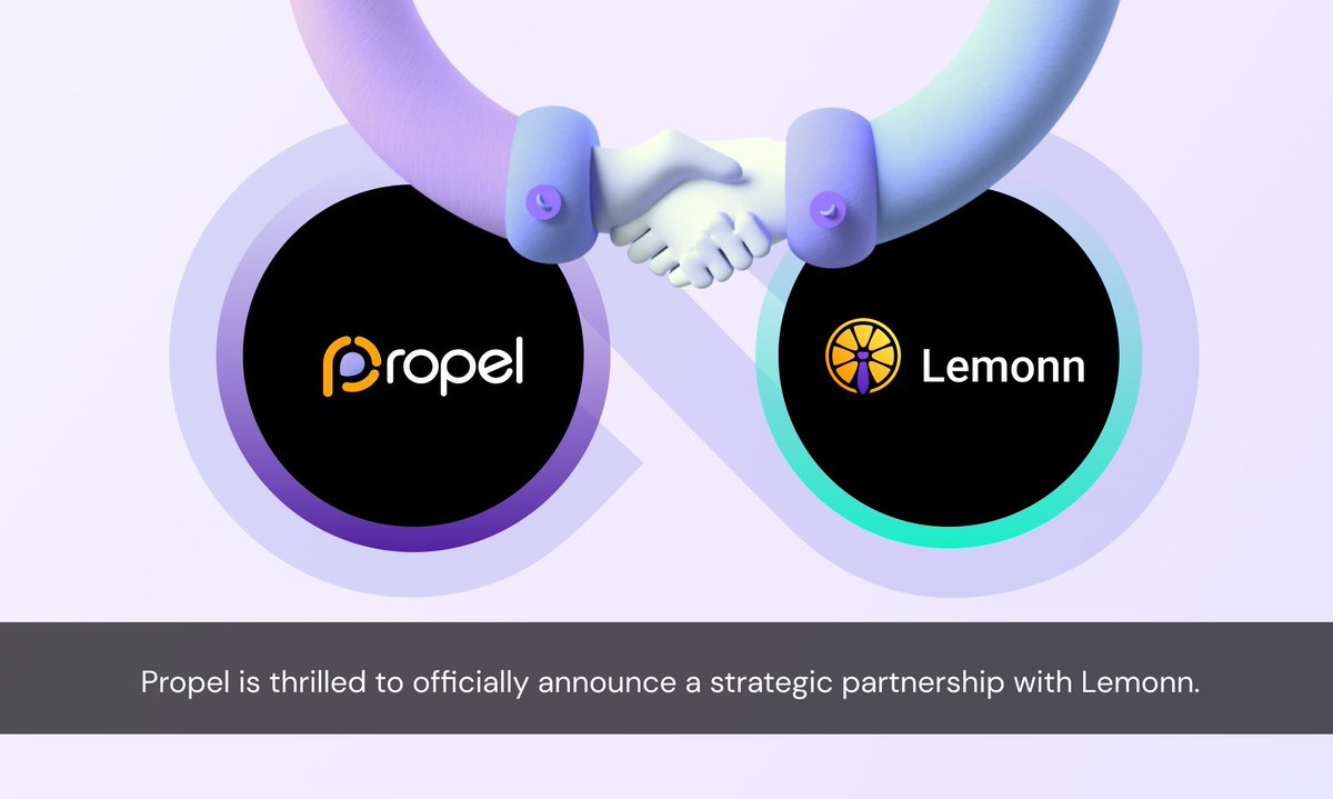 De_sure_'s tweet photo. @propelxyz x #LemonnApp🚩

@propelxyz are delighted to announce that @LemonnApp 

strategic partnership 🔥 

Read More Here - https://t.co/M67tc3aO3U 

#PEL https://t.co/tHq9qEwJtM