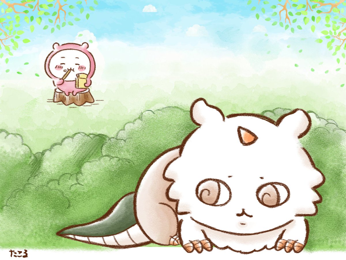 ちいかわ あのこ 悪魔 ファンアート イラスト 泥臭い