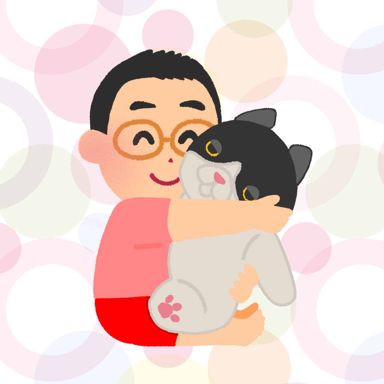 あざらし もちちゃんをだっこするしげきくん いらすとや風 なすなか画廊 T Co Oondhbr3or Twitter