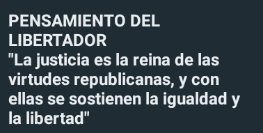 Pensamiento padre de la patria Simón Bolívar
