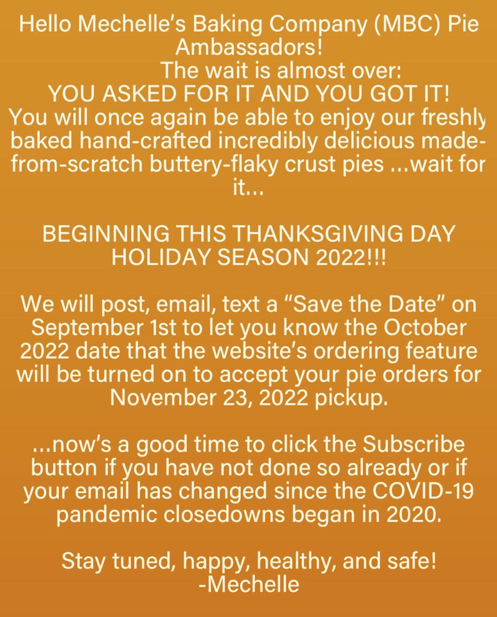 Mechelle's Baking Co tweet media