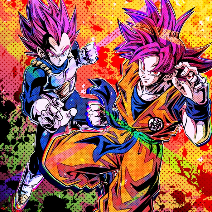 最近コンビ絵よく描いてたなっ。
#ドラゴンボール
#イラスト 