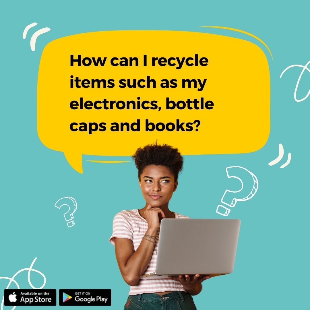 EzyLoop's tweet photo. Electronics: Manufacturers and retailers offer several options to donate or recycle electronics.
Bottle Caps: Please check with your local recycling provider first. 
Books: Check local places that take donations to see if they will accept books.

#recycle #recycledmaterials https://t.co/JFPcMp5nrj