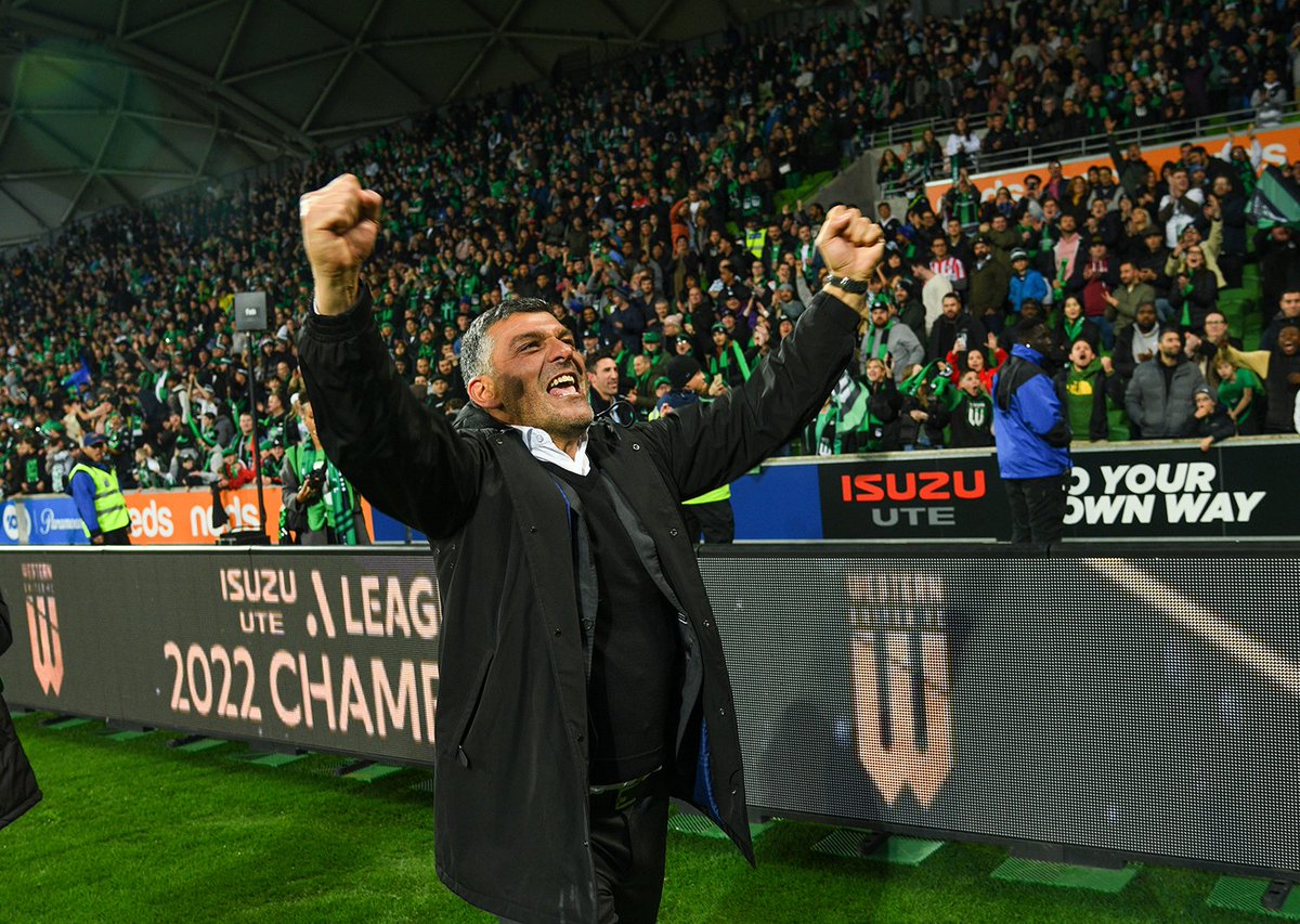 FootballAUS's tweet image. Congratulations to @wufcofficial, @aleaguemen Champions 2022! 👏

#ALeagueMenGF