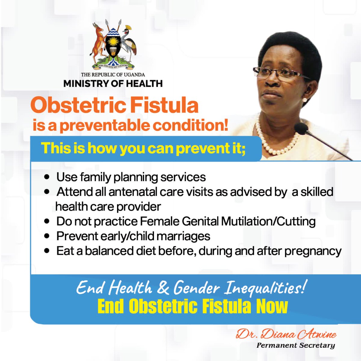 TERREWODE (@terrewodeuganda) on Twitter photo We continue to call upon men to support the campaign towards ending Obstetric fistula. Men are pivotal in achieving interventions towards preventing fistula. <a href="/MinofHealthUG/">Ministry of Health- Uganda</a> <a href="/UNFPAUganda/">UNFPA Uganda</a> <a href="/b_nyangoma/">Beatrice Nyangoma</a> We continue to call upon men to support the campaign towards ending Obstetric fistula. Men are pivotal in achieving interventions towards preventing fistula. <a href="/MinofHealthUG/">Ministry of Health- Uganda</a> <a href="/UNFPAUganda/">UNFPA Uganda</a> <a href="/b_nyangoma/">Beatrice Nyangoma</a>