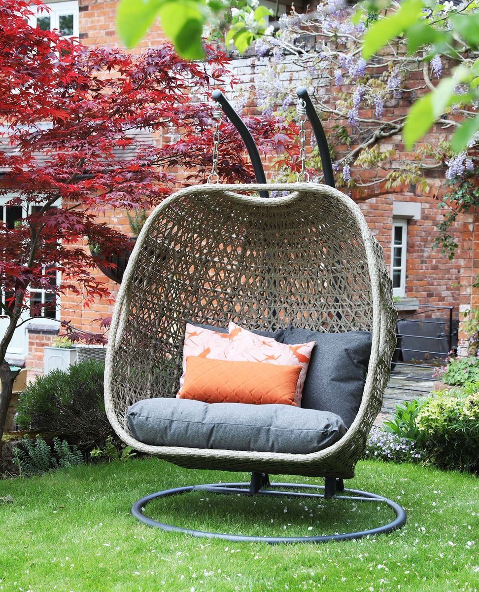 SupremoUK's tweet photo. Now that everyone is talking about going abroad, are you?

We're definitely not! 

#hangingchair #podchair #hangingppod #gardeninspiration #summertime #hotweather #gardenfurniture #outdoorfurniture https://t.co/DSnmb9cAyE