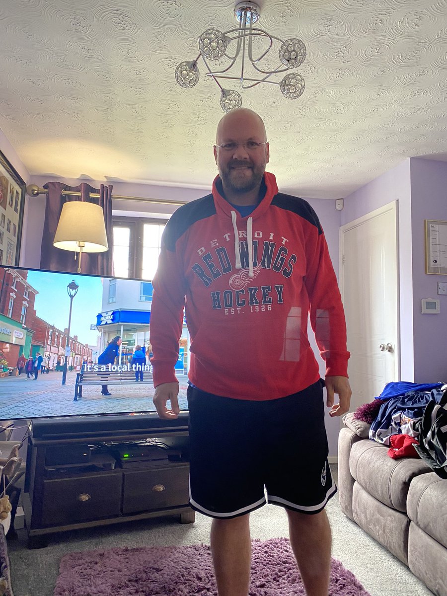 Thank you <a href="/PeteAllen94/">Flying V Vintage Sports Clothing</a> and <a href="/FlyingVintage/">Flying V Vintage Sports Clothing</a> for my new hoodie. Delivered quickly and at a great price. Just need a decent draft this year for the Wings!