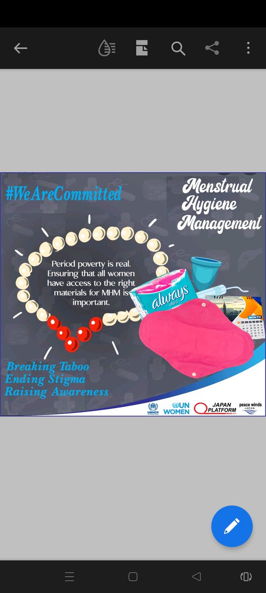 SilverMagdaline's tweet photo. #MenstrualHygieneDay
#MHDay2022
#EndPeriodPoverty
#EndPeriodStigma
To end period stigma, period poverty and period shame, we have to normalize talking about menstruation. Change can only occur when we normalize the process and everyone plays a role in it. https://t.co/XIstBDJSQI