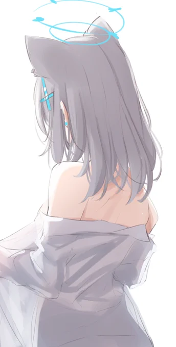 #100日チャレンジ 
#BlueArchive 
41日目 背中 