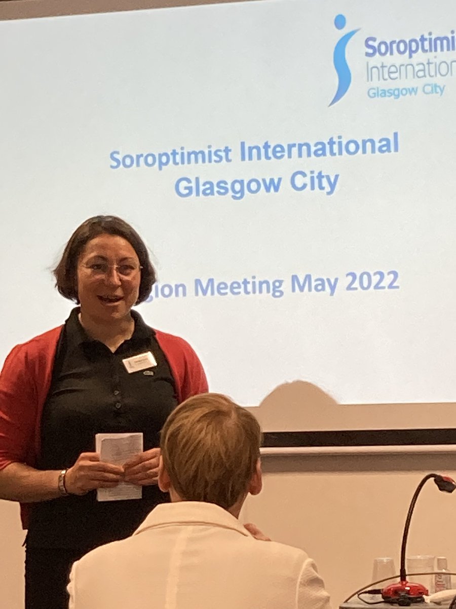 SWCwomen's tweet photo. Our chair Agnes Tolmie speaking about advocacy at the Scottish South Region @SoroptiTweet  @SIScotSouth thank you for the invite &amp; allowing us to speak about the work we do at the SWC 💜 https://t.co/mHfadgUw10