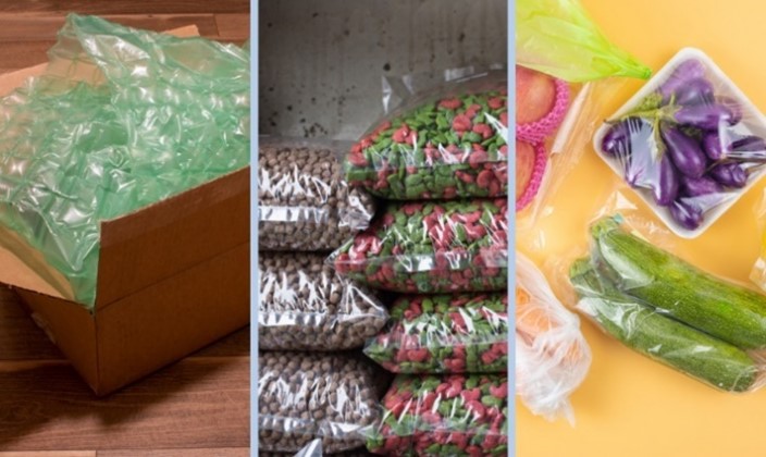 fossilfreeusa's tweet photo. #Plasticfilms/flexible formats — like the air pillows that protect goods shipped by e-commerce retailers, heavyduty bags that hold dog food or soil, & the wrap that might hug your vegetables — are hard to recycle & typically contaminated. https://t.co/TmNfXz94Lf