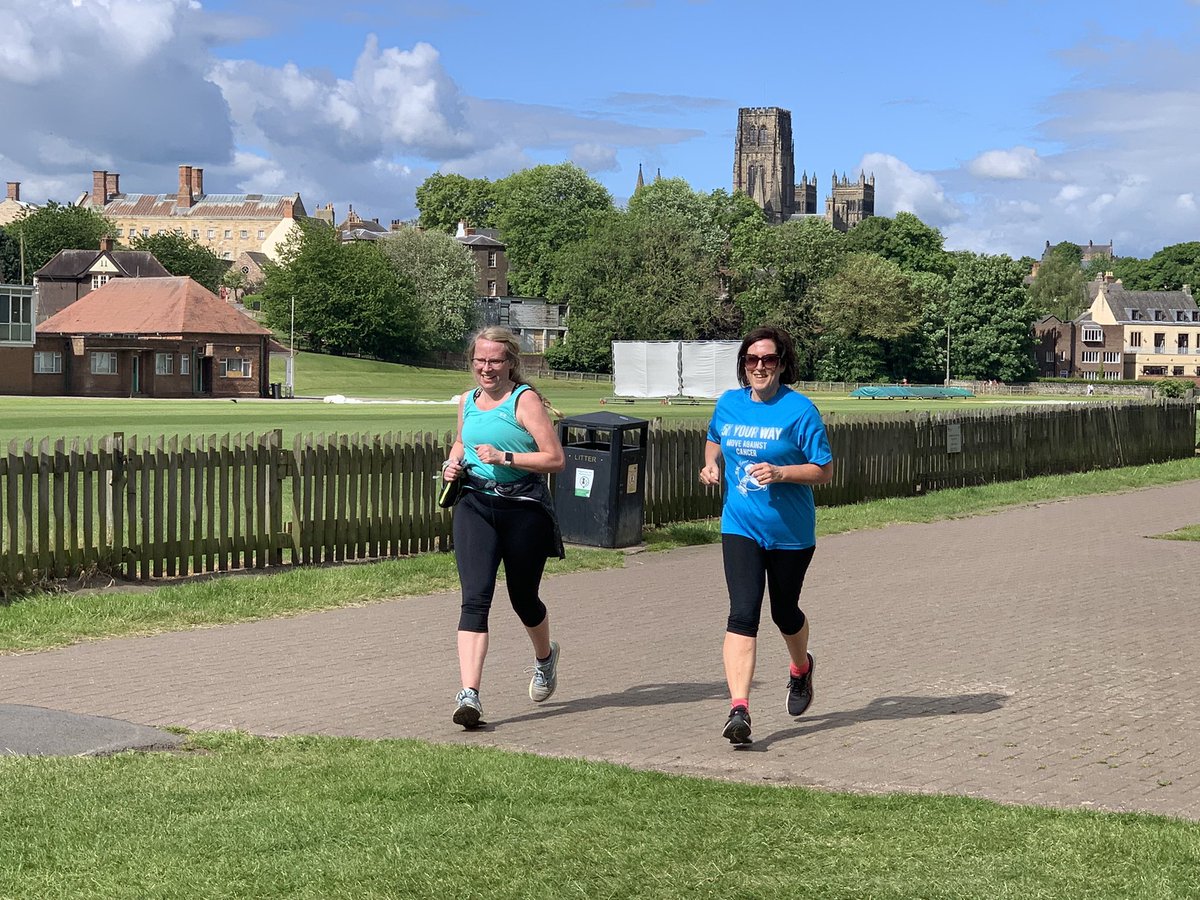 JoannePeacock20's tweet photo. Brilliant morning at sunny @durham5kyw this morning!   Please join us next time- Saturday June 25th 😁
@ClareDoney @NorthernCancer @cancer5kYourWay @JoMeynell https://t.co/xUMqfPf5dk
