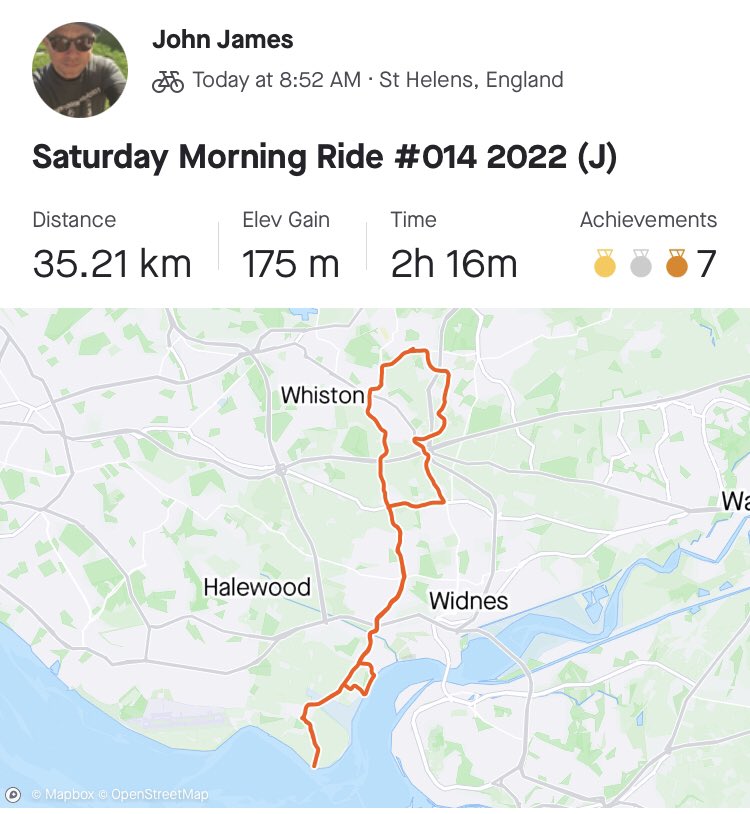 JohnMJames1's tweet photo. Saturday morning run out on the bike. #WorkLifeBalance #StHelens #PickeringsPasture #Ditton #HaleVillage #HaleLighthouse #Cronton #Rainhill https://t.co/RNB5G2zGyC
