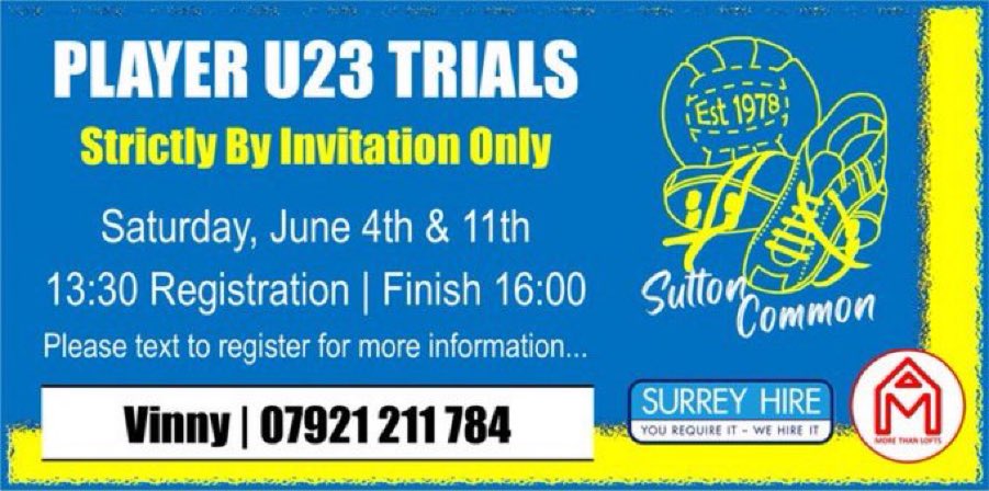 Still a few places available for trials, get in touch if you’re interested.