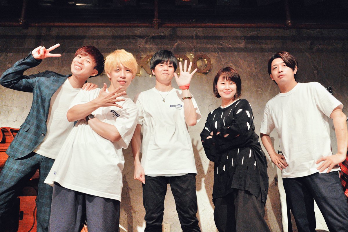 SPeace_Official's tweet photo. 少年ピース5周年ツアー1日目！
in御茶ノ水KAKADO

愛すべき仲間達と。
りゅうのすけ、つりあやめちゃん、柴山陽平さん。

良いスタートが切れました！
ありがとうございました！！ https://t.co/2i433Ca2bS