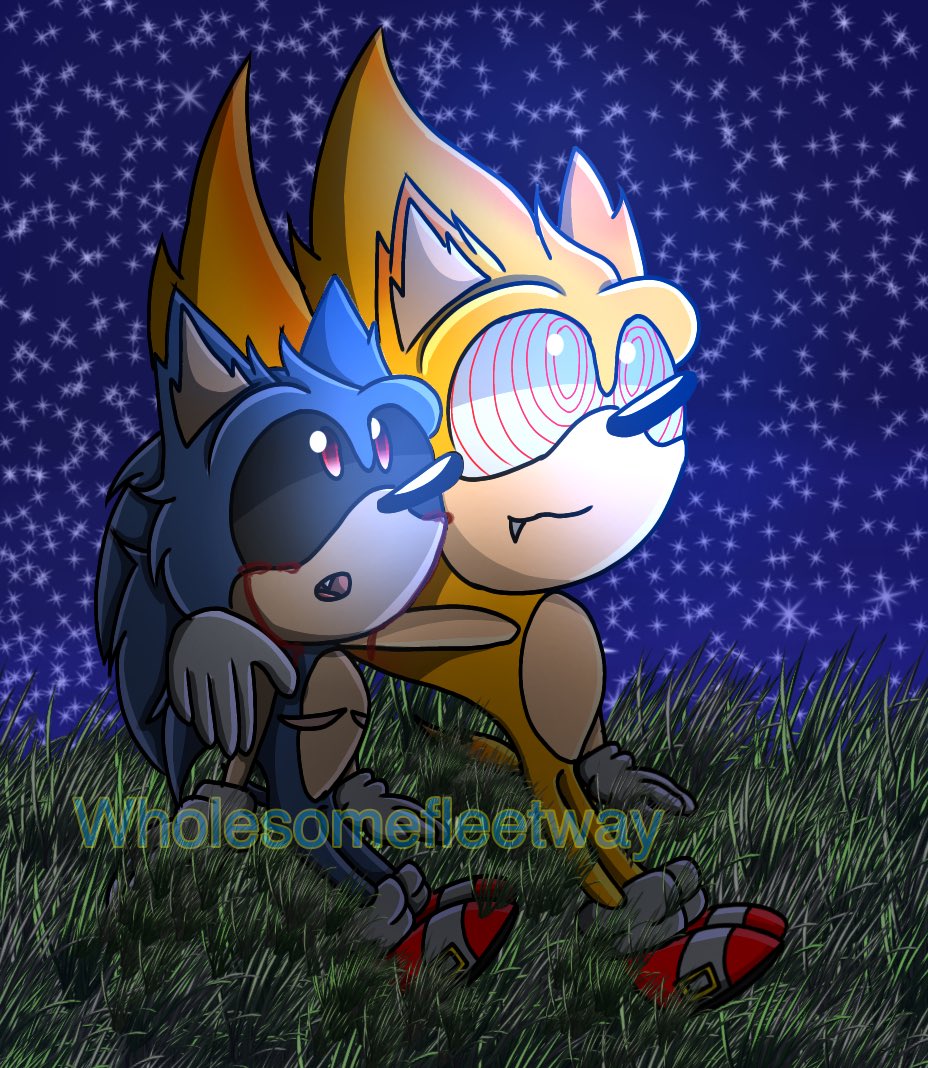 VenoVena on X: More stuff of my Exe- (Sinister) Scar.Exe, and Fleet-  Because their cute, and because I can >:3 #sonicexe #fleetway #sonicexeoc  #fleetwaysupersonic #sonicart #sonicartist #digitalart   / X