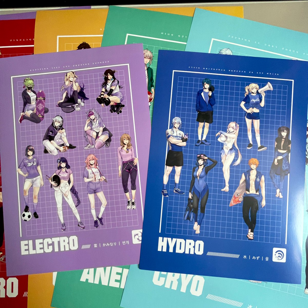HonHonOfficial's tweet photo. Some of the new prints for #Dokomi!
I won‘t have the individual character prints with me you can get online as 50 designs are just too many to gamble on concerning printing numbers. If anyone is interested though, PM me and I can bring a few copies per request 💜
#GenshinImpact https://t.co/rg0x2uH1Mg