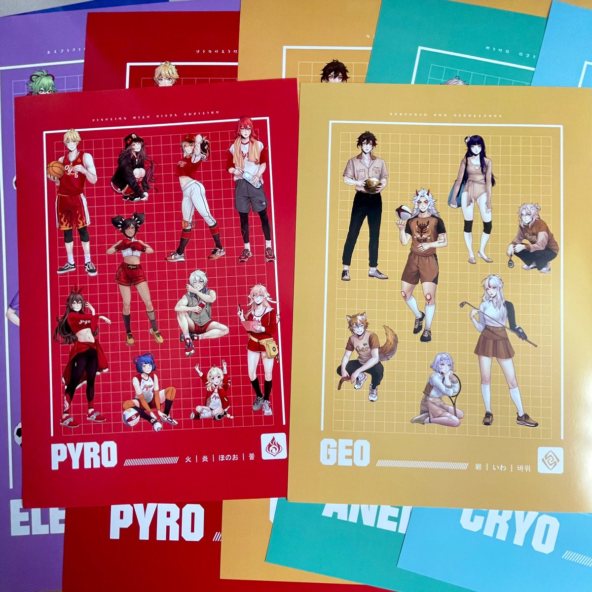 HonHonOfficial's tweet photo. Some of the new prints for #Dokomi!
I won‘t have the individual character prints with me you can get online as 50 designs are just too many to gamble on concerning printing numbers. If anyone is interested though, PM me and I can bring a few copies per request 💜
#GenshinImpact https://t.co/rg0x2uH1Mg
