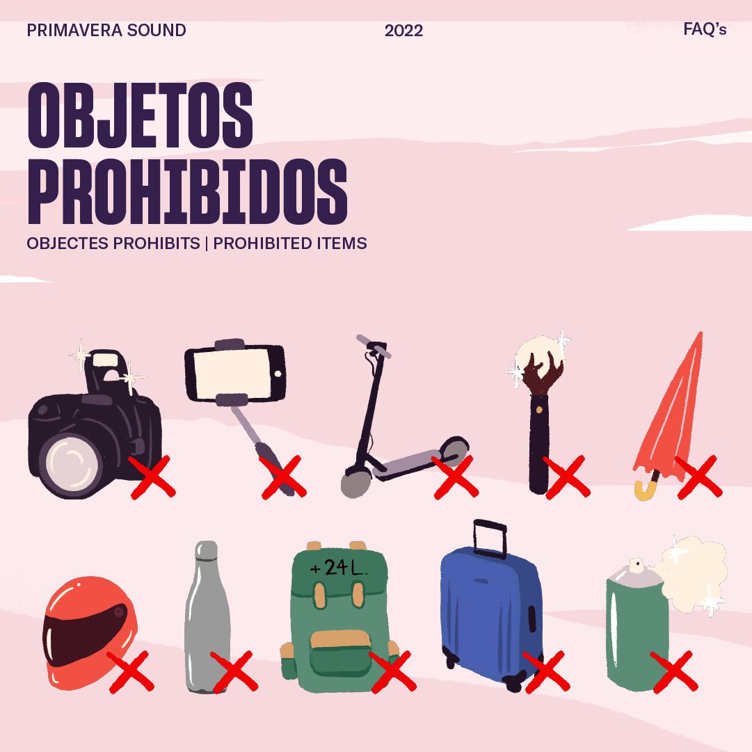 DeukaeSocial's tweet photo. Somnias, @Primavera_Sound posted a list of items that can't be brought to the event. Including MongMongie

Please stick to what the organizers are saying!

#Dreamcatcher #드림캐쳐 @hf_dreamcatcher https://t.co/9WaNwvhvXR