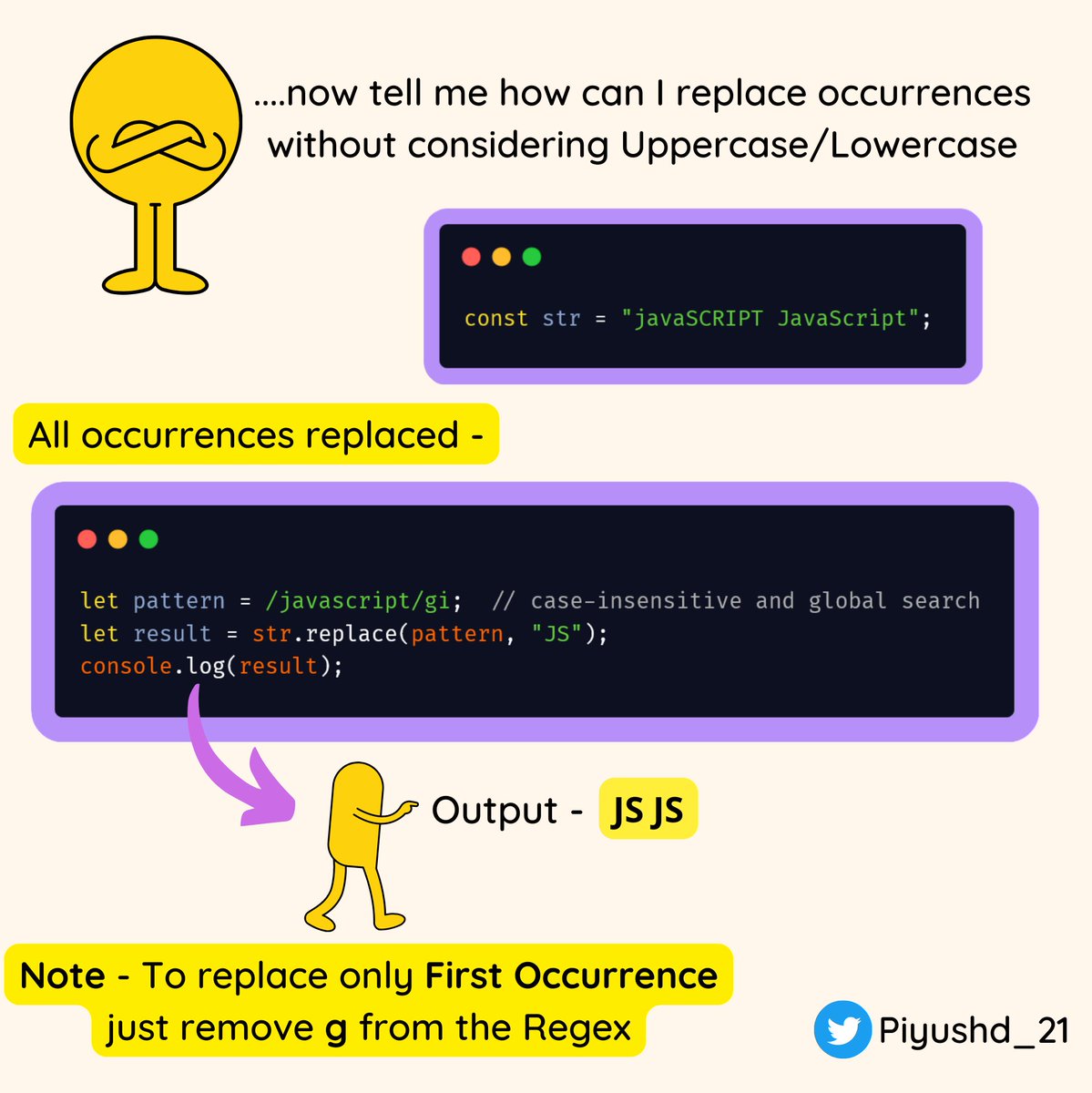  javascript string methods explained string replace method a