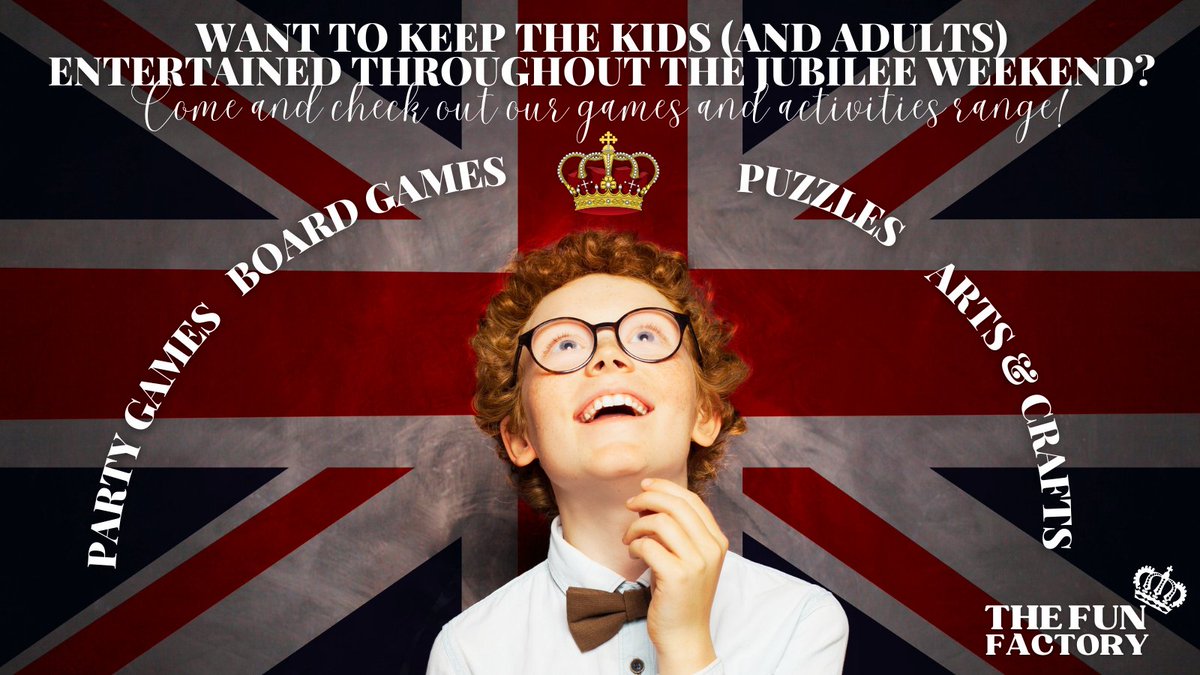 Keep the family entertained throughout the Jubilee weekend with some of our great games, puzzles and arts and crafts! 

Pop in-store before it's all gone and get your hands on some great activities that will keep the kids (and adults!) entertained for hours! 

#PlatinumJubilee