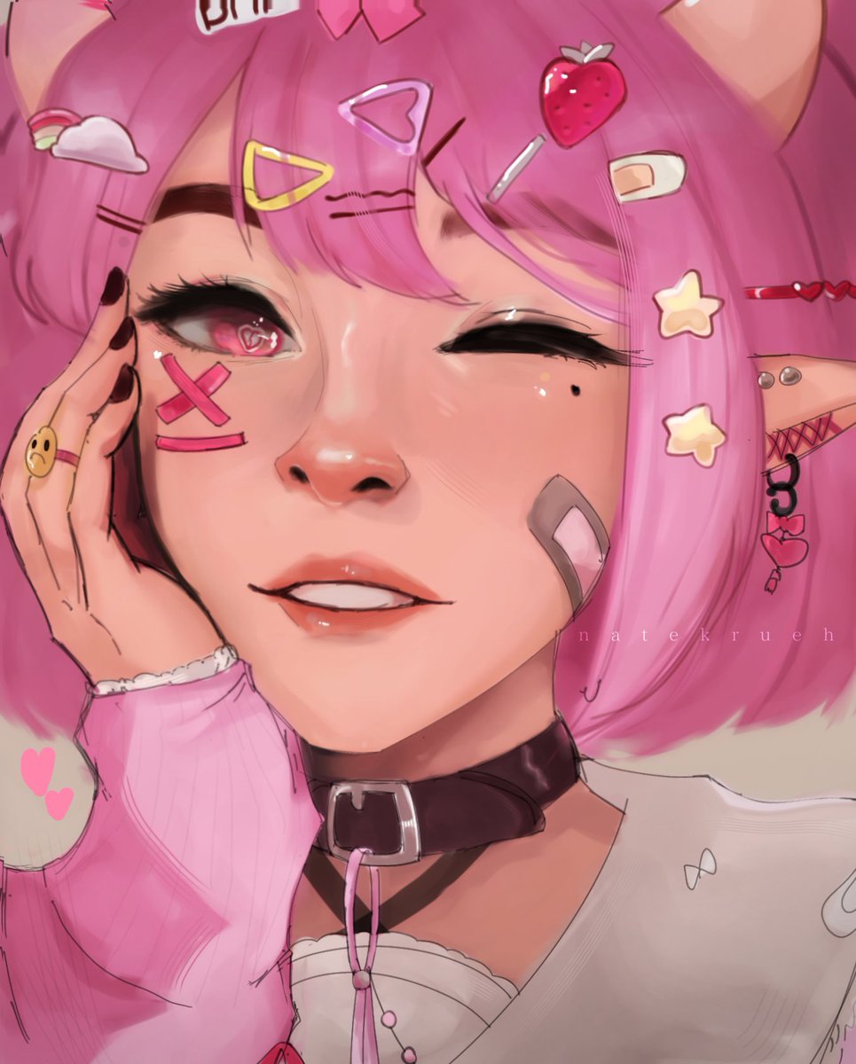natekrueh's tweet photo. i draw the hairpins at the wrong places brb crying #artistontwitter https://t.co/sxK2SfjlzD