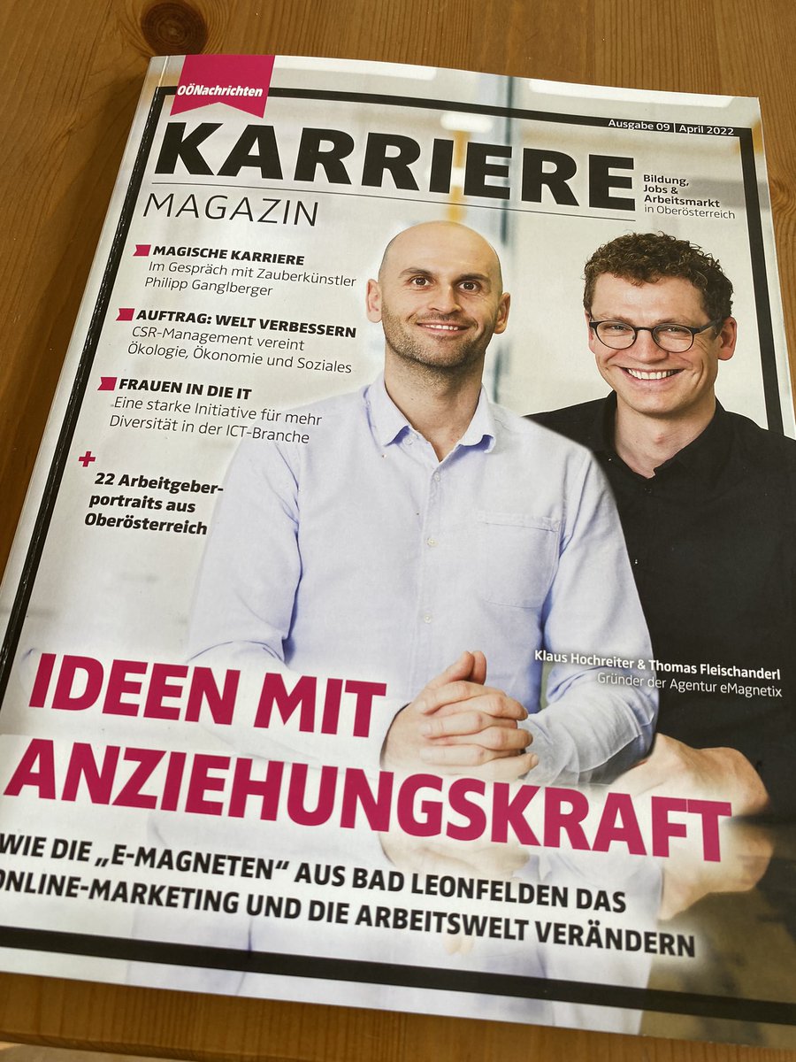 Interview mit den <a href="/nachrichten_at/">OÖNachrichten</a> im Karrieremagazin. Weg mit den alten Rollenbildern. Für mehr Frauen in der ICT Branche #womeninict 
#DieITistweiblich #femalepower